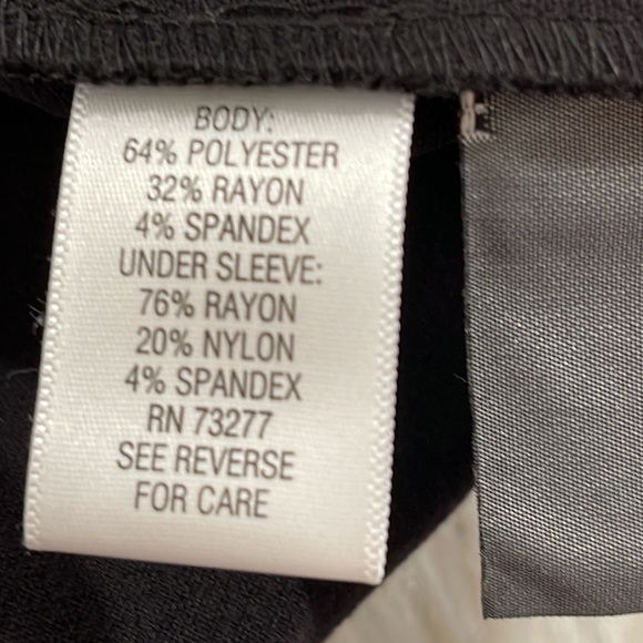 Simply Vera Vera Wang Women's Black Tailored-jackets Size Medium - Picture 5 of 5